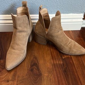 Steve Madden Tan Almighty Suede Booties